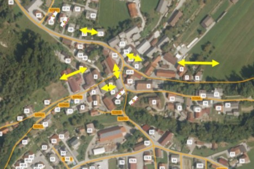  Popolna zapora javne poti Vnanje Gorice - Požarnice